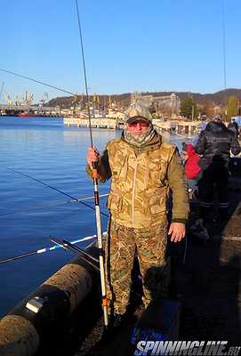 Изображение 1 : Зимняя черноморская рыбалка на кефаль!